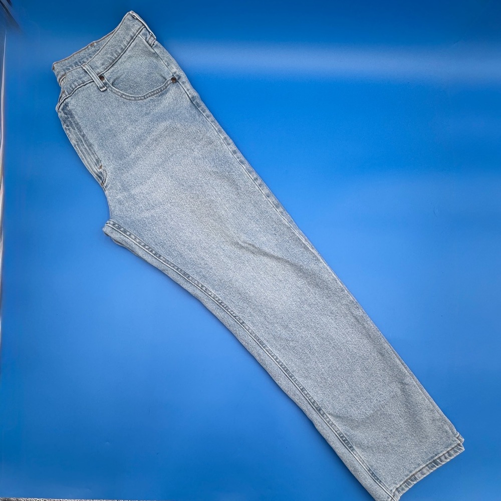 Wrangler Premium Quality Mens Light‎ Wash Straight Leg Jeans 38x32 1096FXVBI